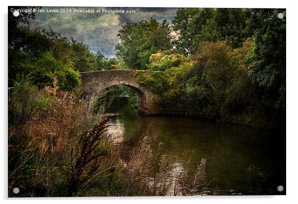 The Bridge At Culham Lock Acrylic by Ian Lewis