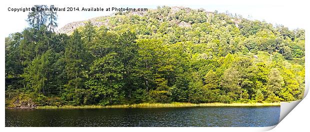  Ullswater lake Print by Emma Ward