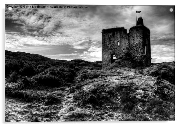  Tarbert Castle Acrylic by Gavin Liddle