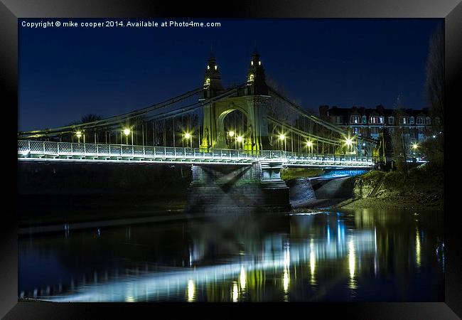 the twilight hour Framed Print by mike cooper