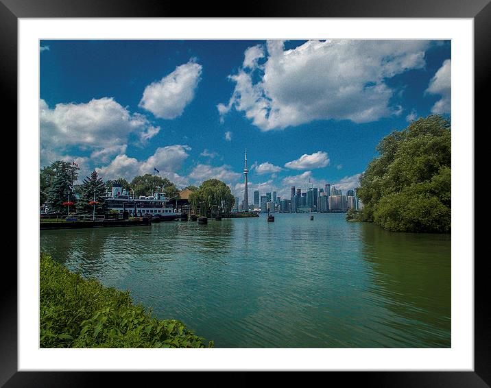  CN Tower & Toronto Skyline Canada  Framed Mounted Print by Chris Curry