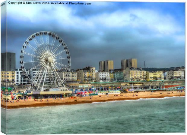  Brighton Seafront Canvas Print by Kim Slater