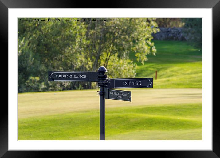  Time to tee off Framed Mounted Print by Simon Philp