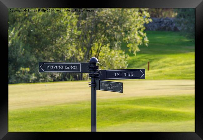  Time to tee off Framed Print by Simon Philp