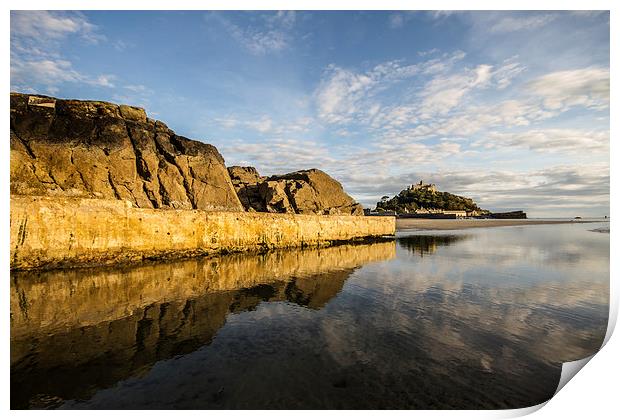  St. Michaels Mount cornwall Print by Oxon Images