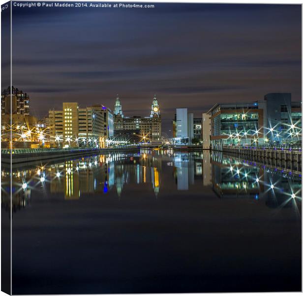  Princes Dock - Liverpool Canvas Print by Paul Madden