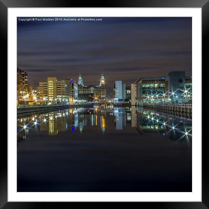  Princes Dock - Liverpool Framed Mounted Print by Paul Madden