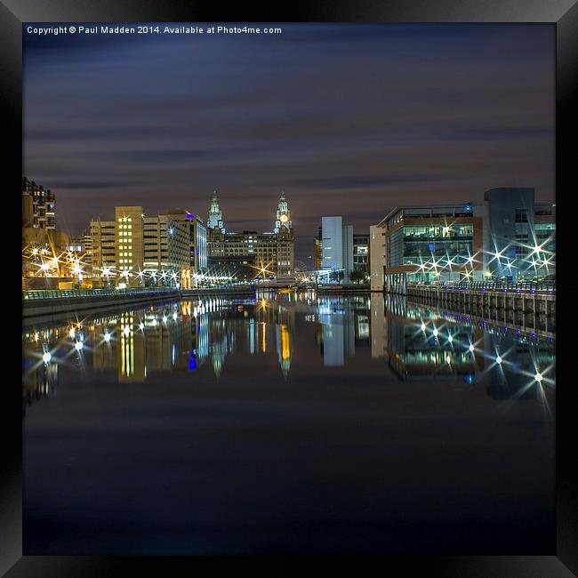  Princes Dock - Liverpool Framed Print by Paul Madden