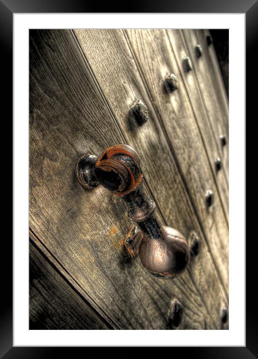 knock knock Framed Mounted Print by Simon Case
