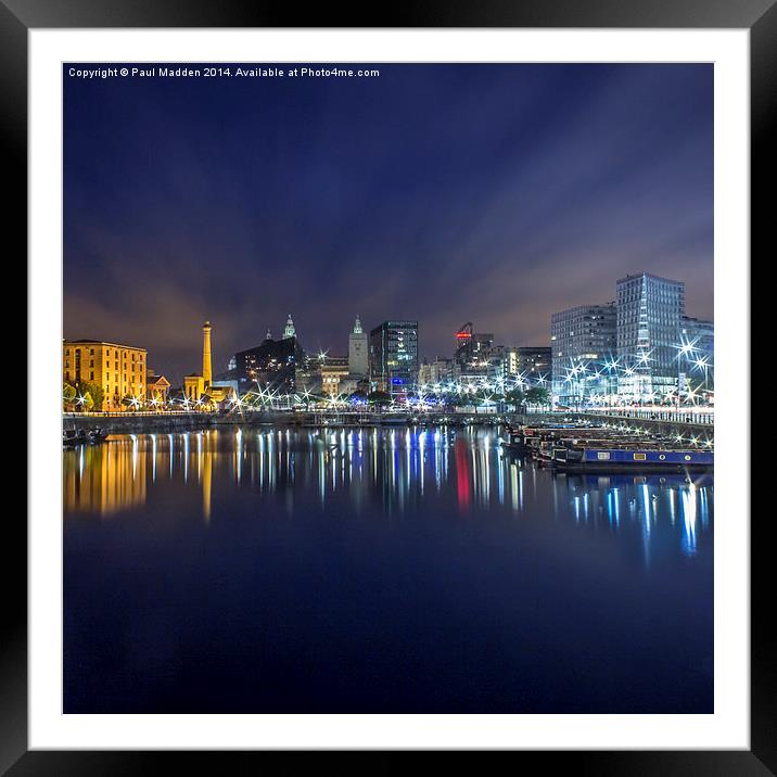  Salthouse Dock - Liverpool Framed Mounted Print by Paul Madden