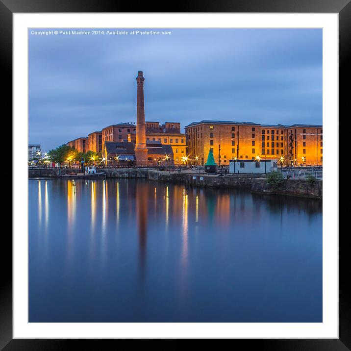  Canning Dock and Pump House Framed Mounted Print by Paul Madden