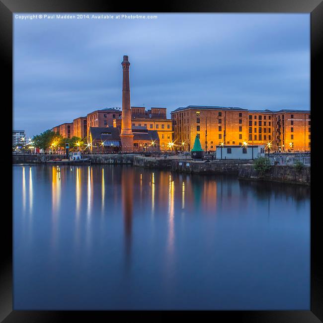  Canning Dock and Pump House Framed Print by Paul Madden