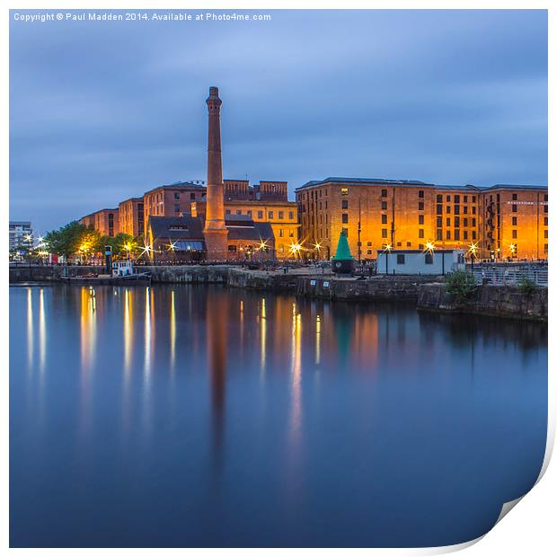  Canning Dock and Pump House Print by Paul Madden