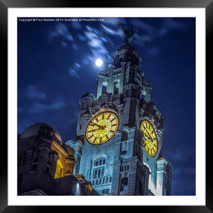  Top of the Liver Building Framed Mounted Print by Paul Madden