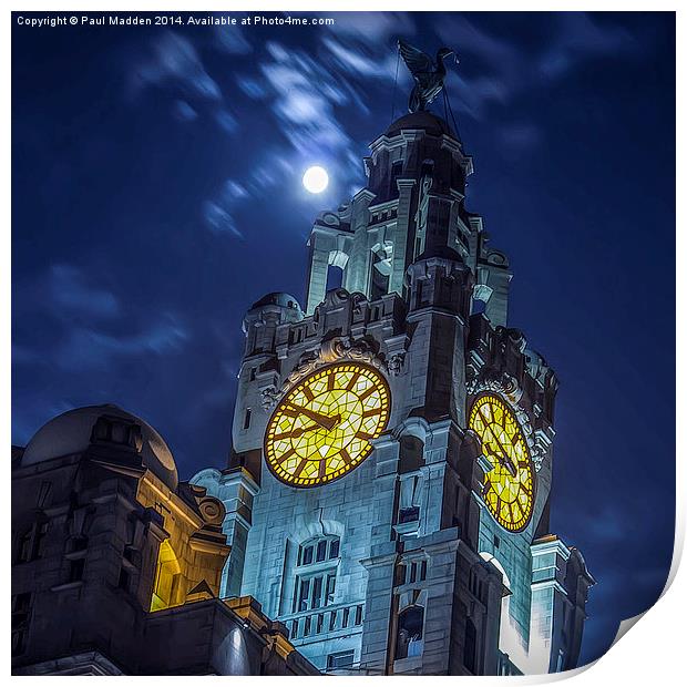  Top of the Liver Building Print by Paul Madden