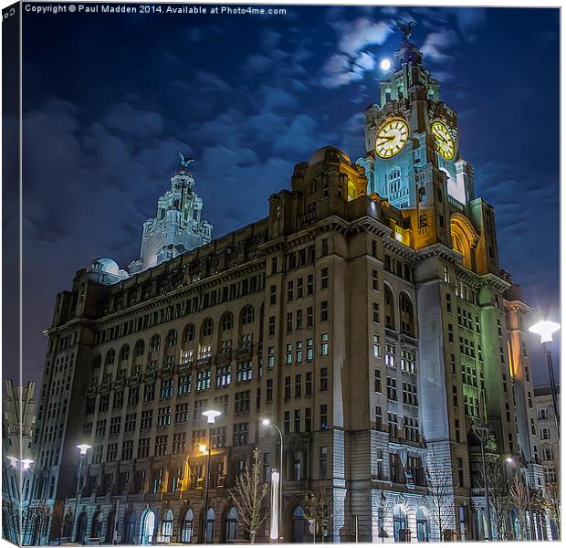  The Royal Liver Building Canvas Print by Paul Madden