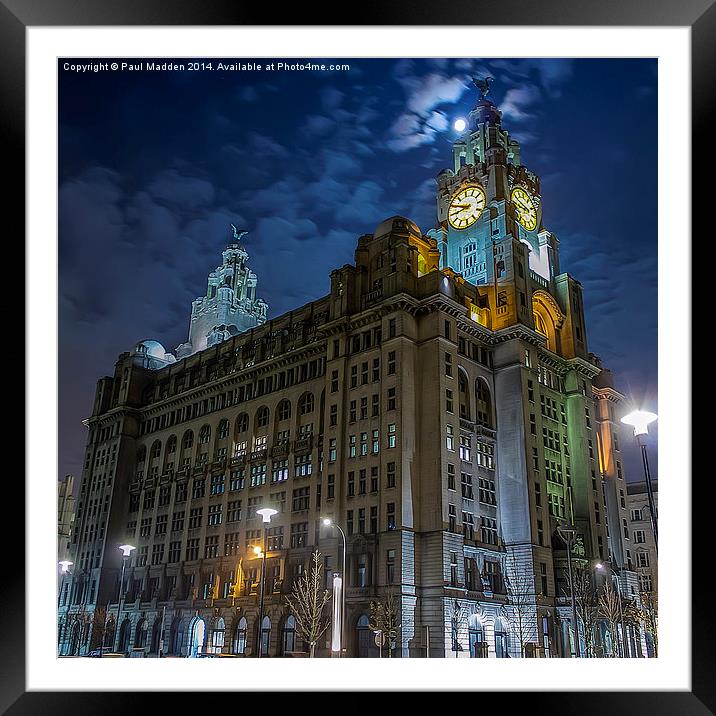  The Royal Liver Building Framed Mounted Print by Paul Madden