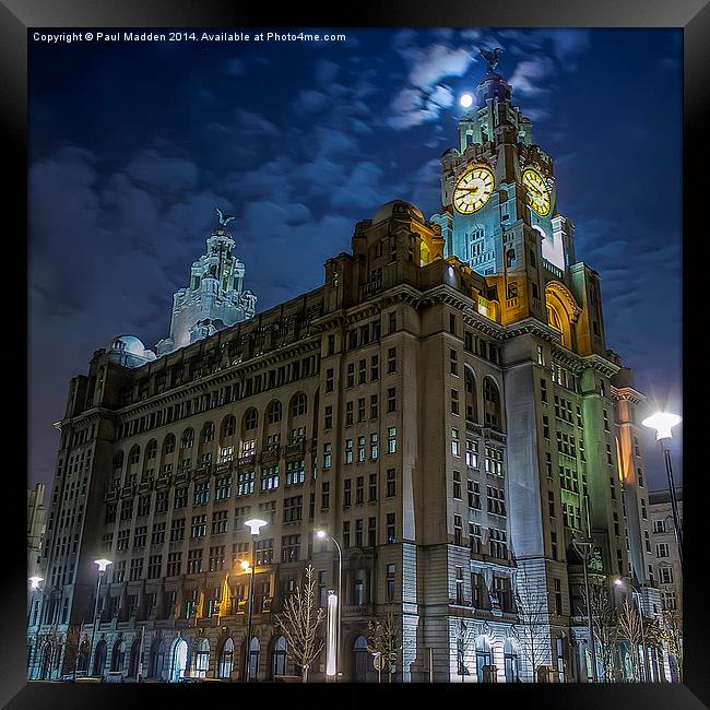  The Royal Liver Building Framed Print by Paul Madden