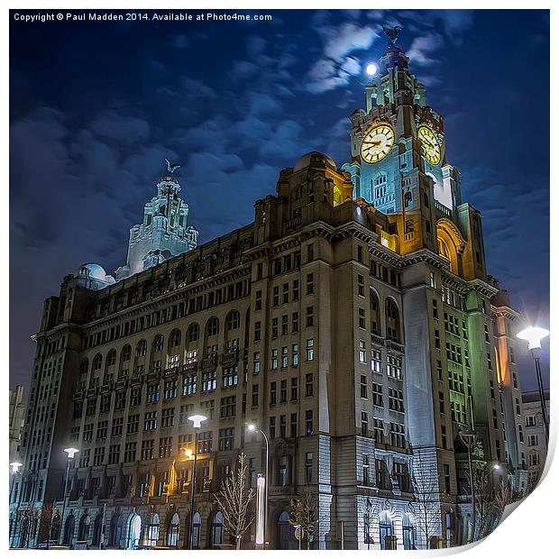  The Royal Liver Building Print by Paul Madden