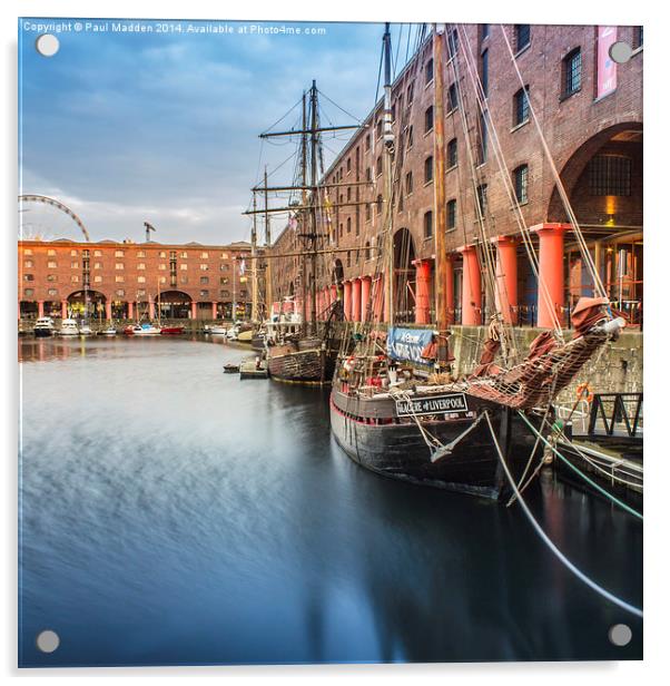  Albert Dock during the River Festival Acrylic by Paul Madden