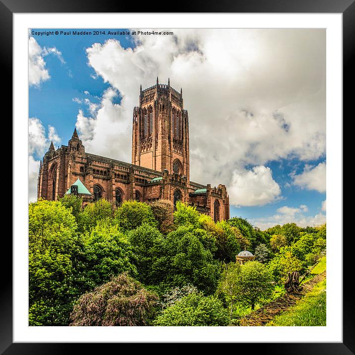  Liverpool Anglican cathedral Framed Mounted Print by Paul Madden