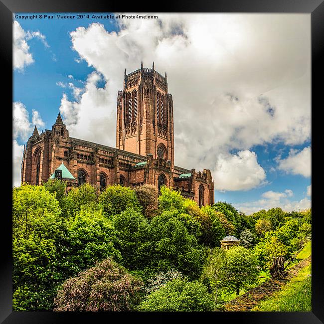  Liverpool Anglican cathedral Framed Print by Paul Madden