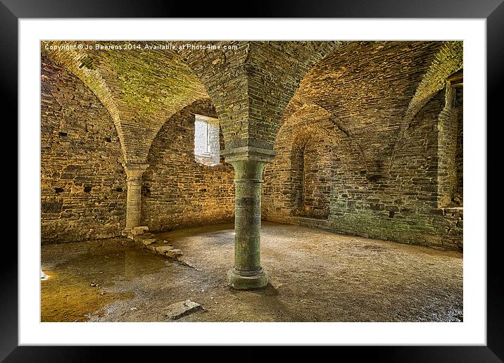 abbey cellar Framed Mounted Print by Jo Beerens