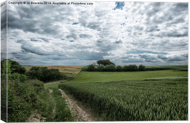 cloudy landscape Canvas Print by Jo Beerens
