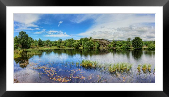Midsummer Lake  Framed Mounted Print by Ian Mitchell