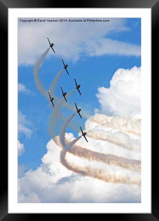  Breitling Jet Team Framed Mounted Print by David Yeaman