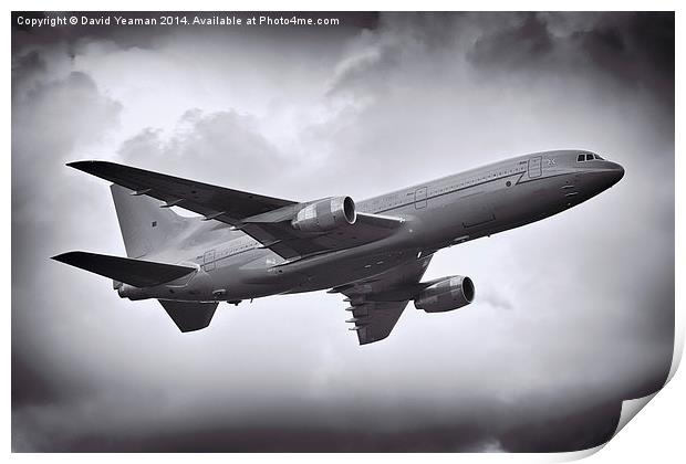   RAF Lockheed Tristar C2 Print by David Yeaman