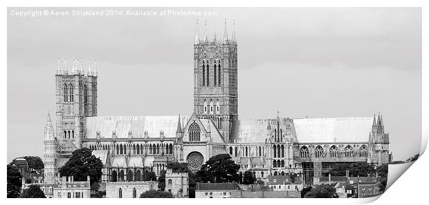 Lincoln  Cathedral (Lincolnshire)  Print by Aaron Strickland