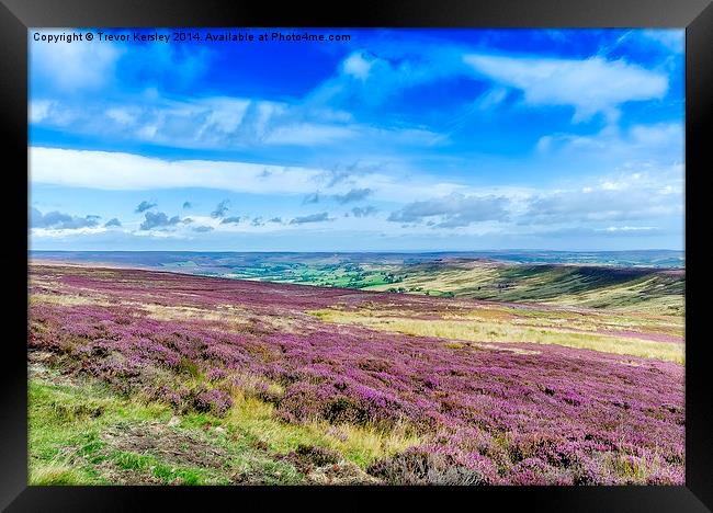 North Yorkshire Moors Framed Print by Trevor Kersley RIP