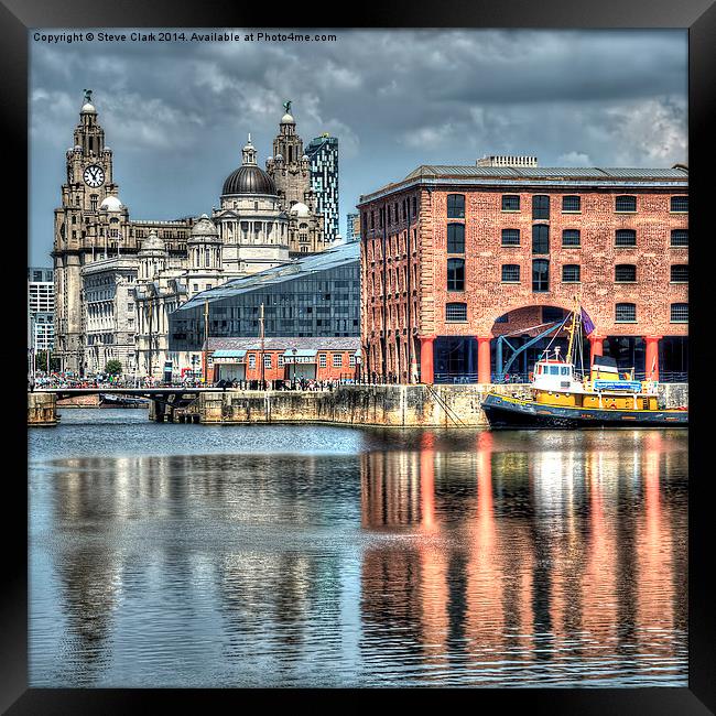  Albert Dock Liverpool (Square) Framed Print by Steve H Clark