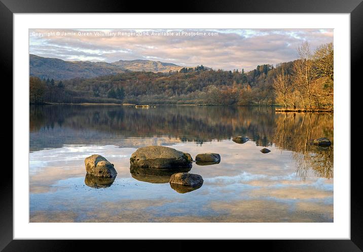  Rydal Water Framed Mounted Print by Jamie Green