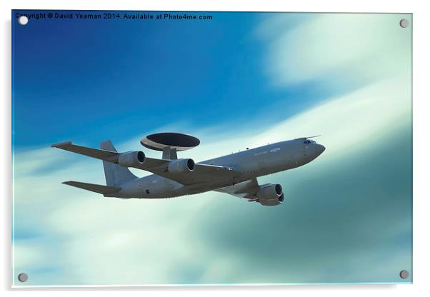  RAF ISTAR Sentry E-3D Acrylic by David Yeaman