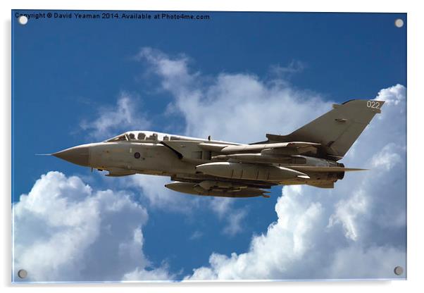 RAF Tornado GR4 Acrylic by David Yeaman
