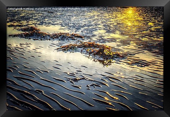  Low Tide  Framed Print by matthew  mallett