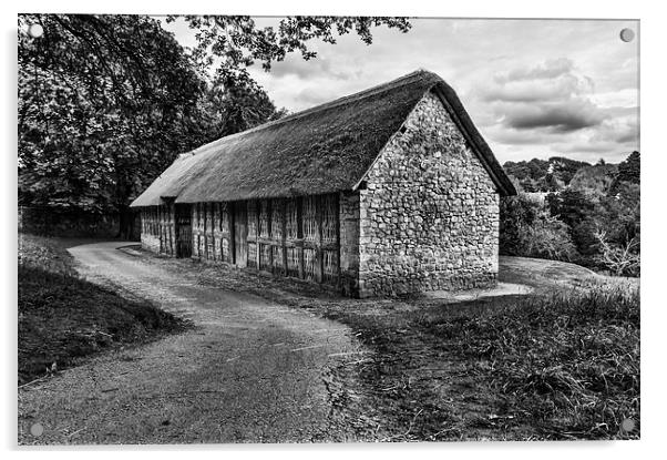 Stryd Lydan Barn Mono Acrylic by Steve Purnell