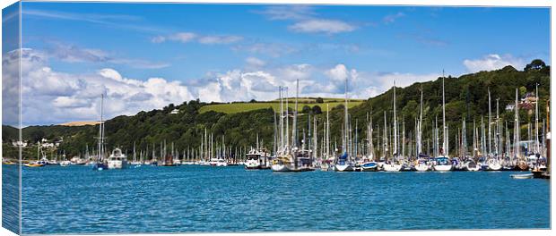  Yachts on the River Dart Canvas Print by R J Bull