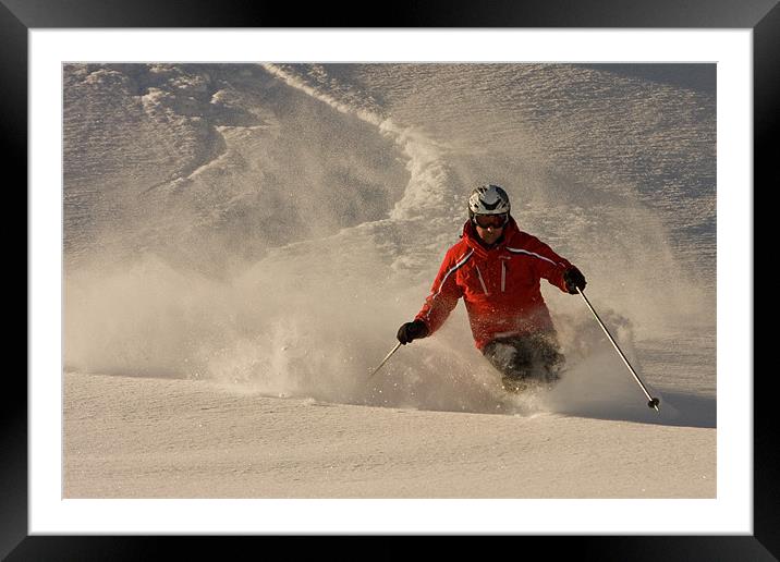 Deep snow Framed Mounted Print by Thomas Schaeffer