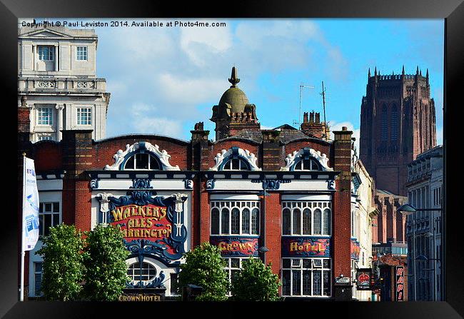  Liverpool , Crown Hotel  Framed Print by Paul Leviston