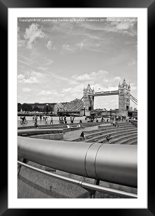  Tower Bridge Framed Mounted Print by Graham Custance