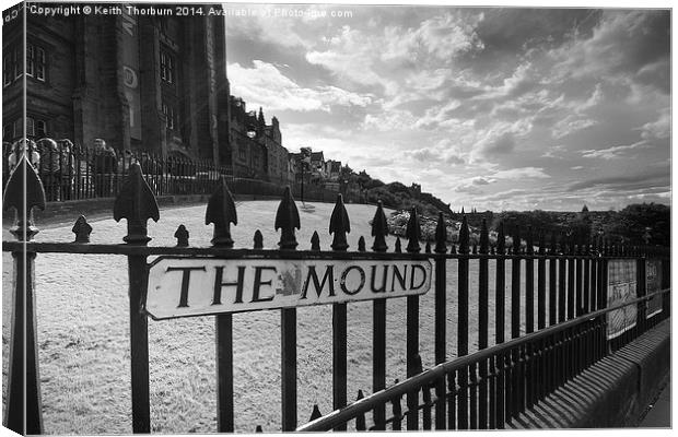 The Mound Edinburgh Canvas Print by Keith Thorburn EFIAP/b