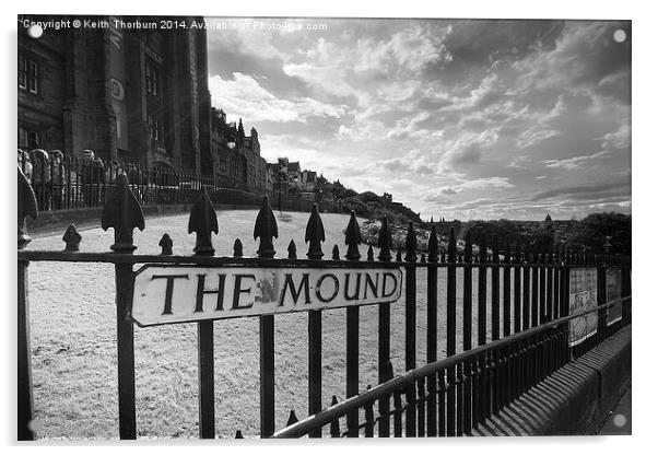 The Mound Edinburgh Acrylic by Keith Thorburn EFIAP/b