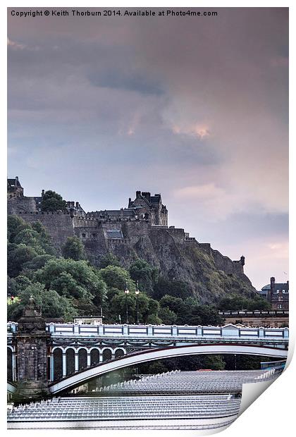 The Bridges and Edinburgh Print by Keith Thorburn EFIAP/b