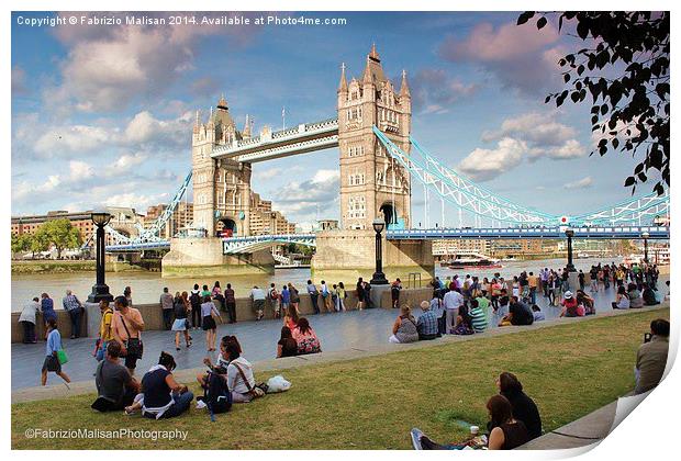  Tower Bridge London Print by Fabrizio Malisan