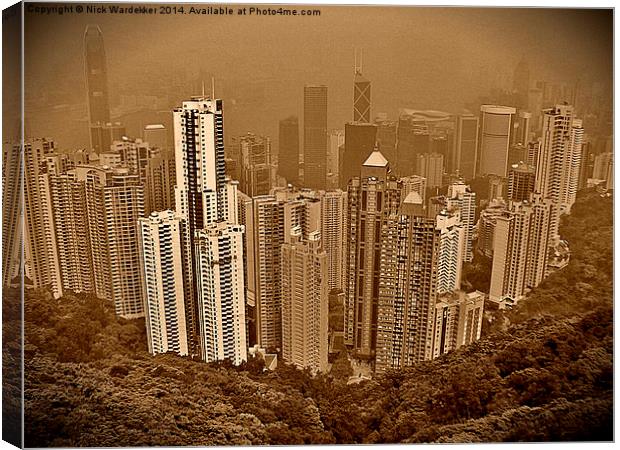  The Peak Hong Kong Canvas Print by Nick Wardekker