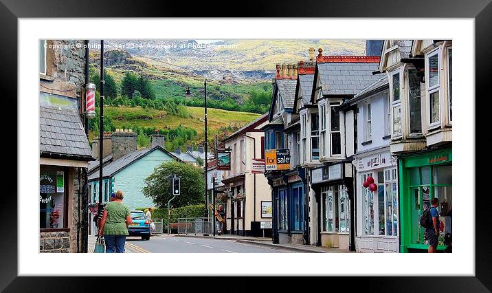 Blaenau Ffestiniog Wales Framed Mounted Print by philip milner