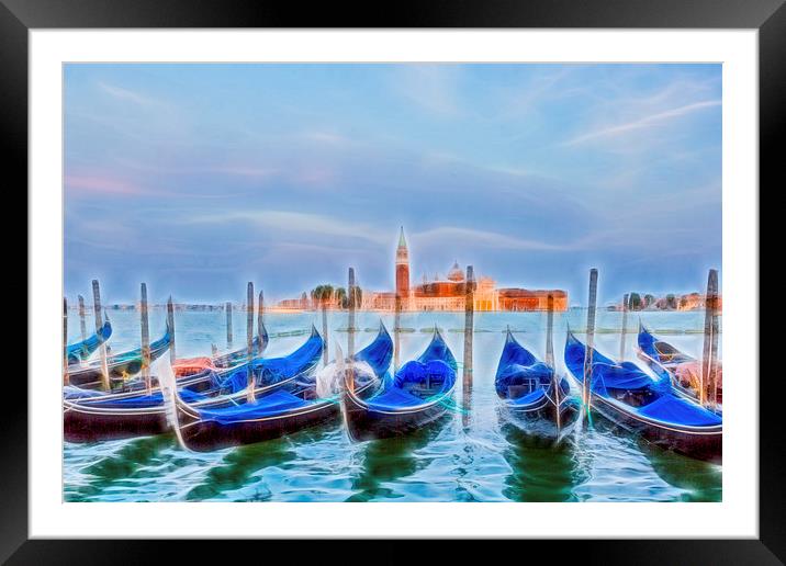 Venetian dusk Framed Mounted Print by Gary Finnigan